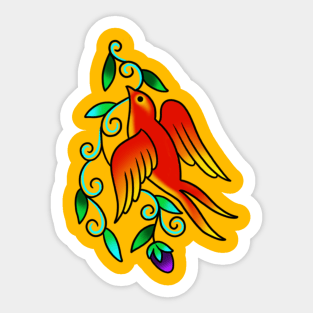 Little Red Bird Sticker